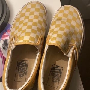 Yellow Checkered Vans